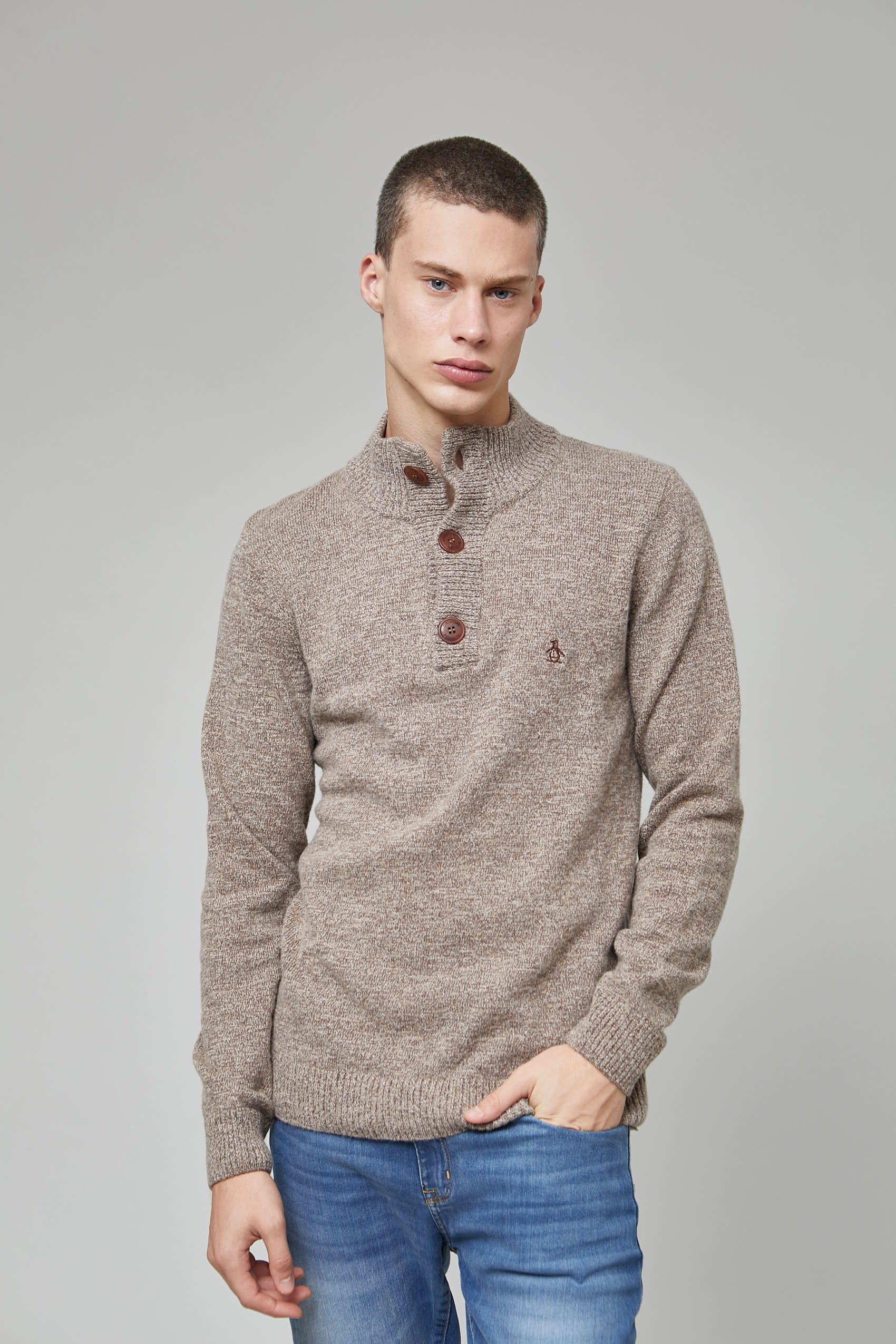 Collar Button Sweater