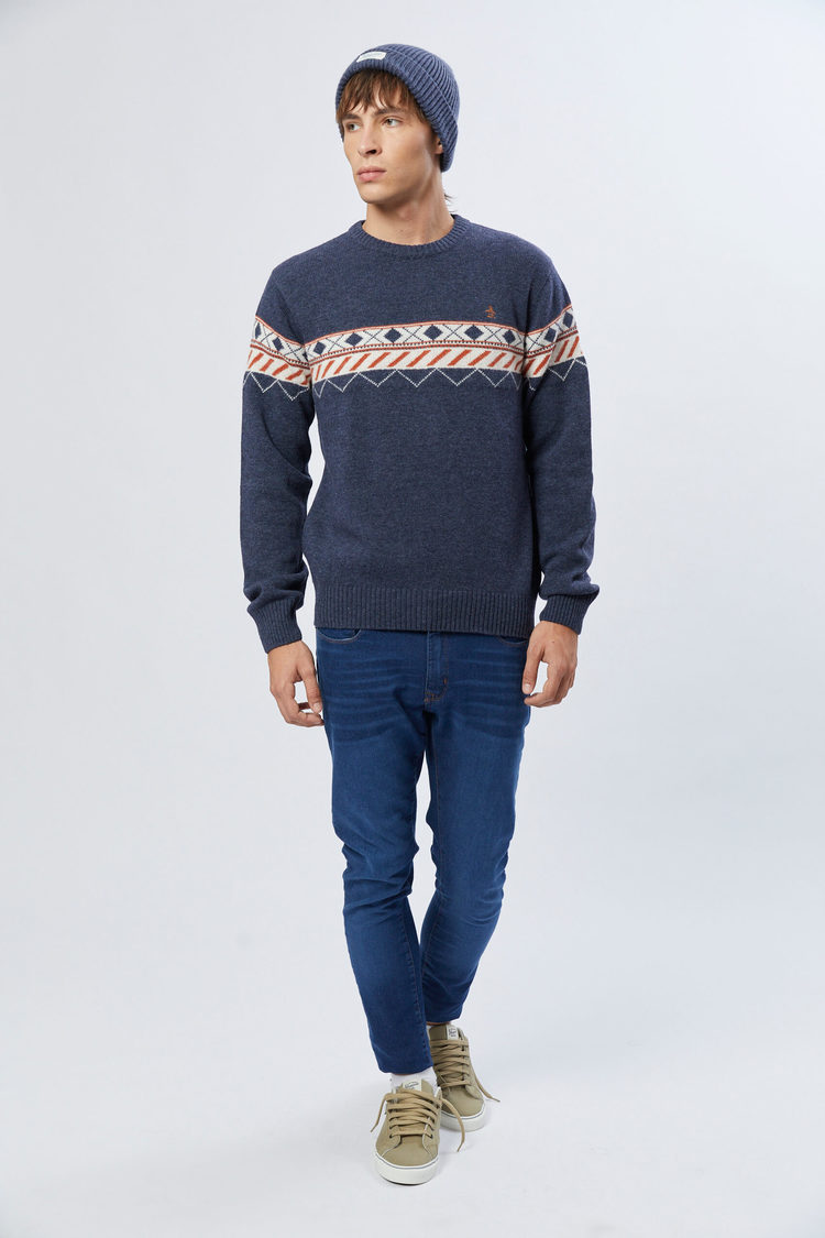 Peanueax Pattern Sweater