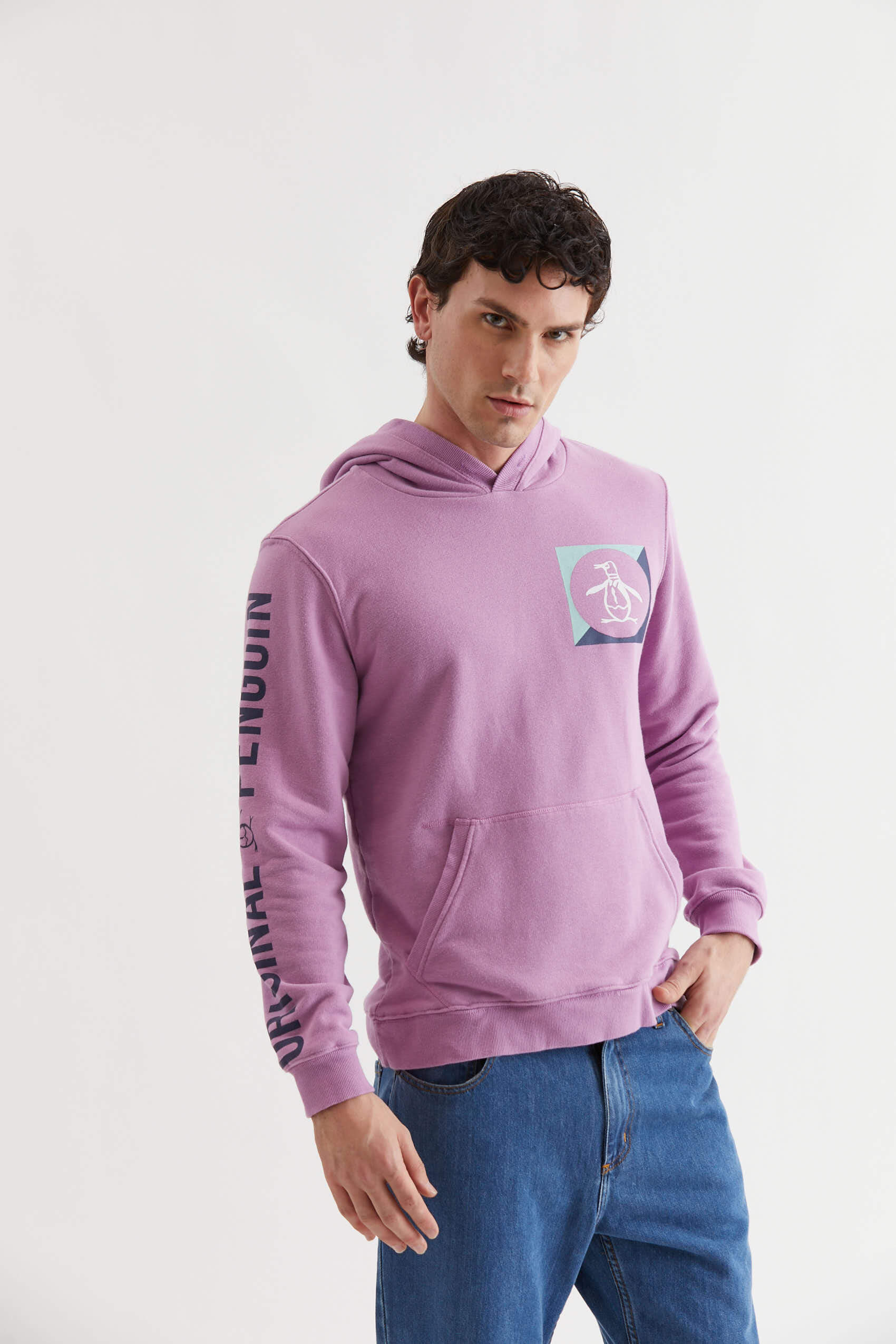 Ls Multi Print Hoodie