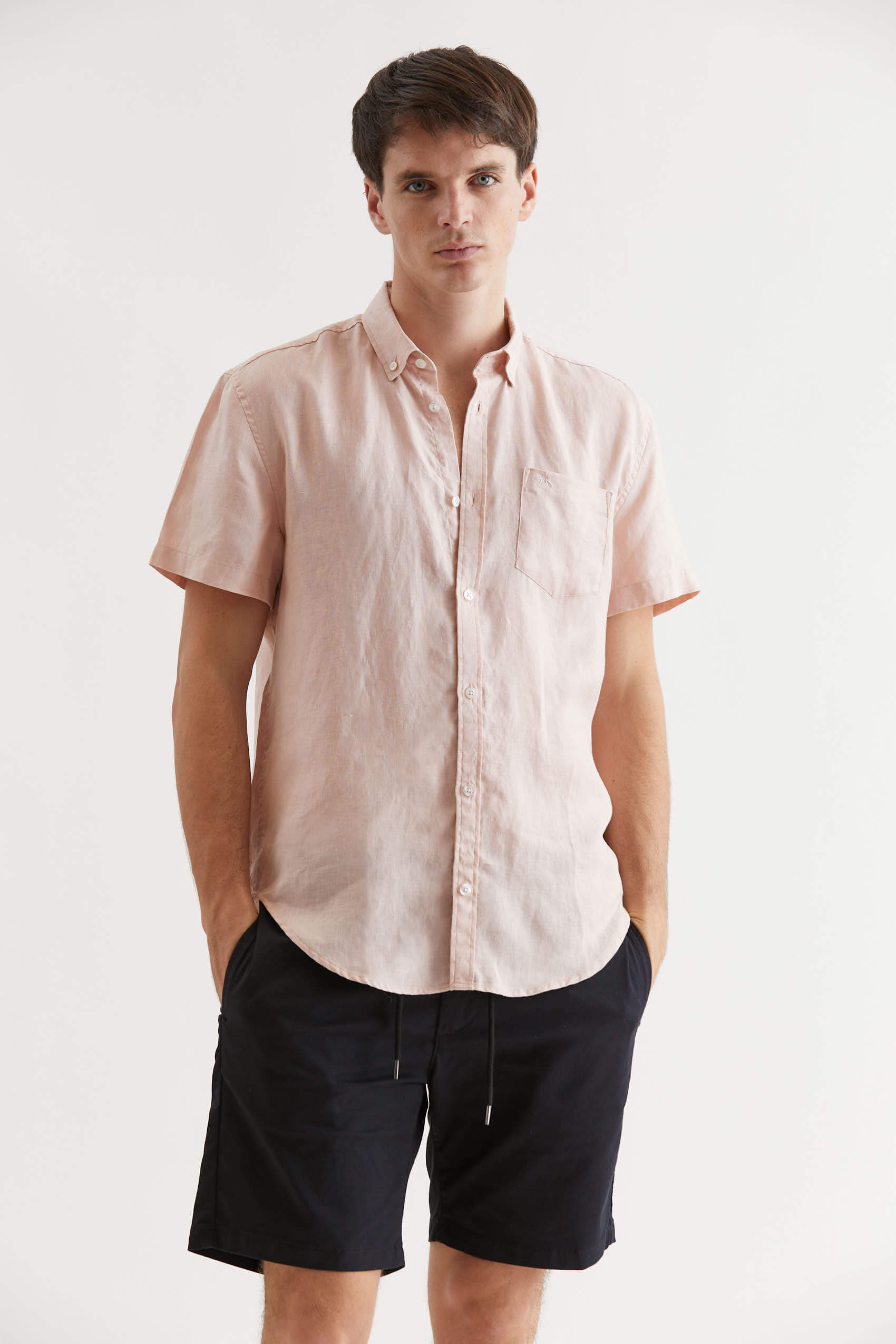 Ss Washed Linen Shirt