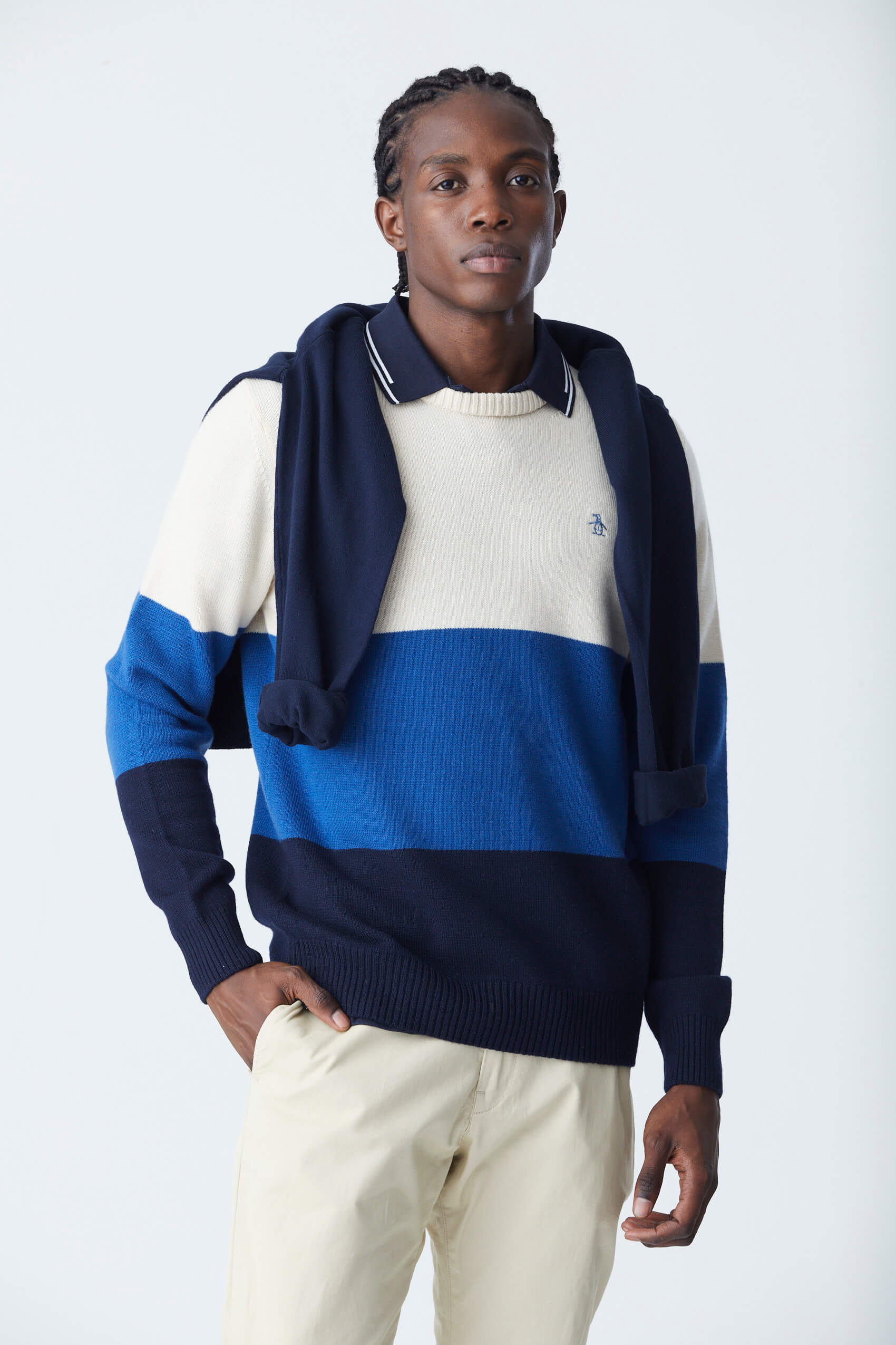Stripe Colorblock Sweater
