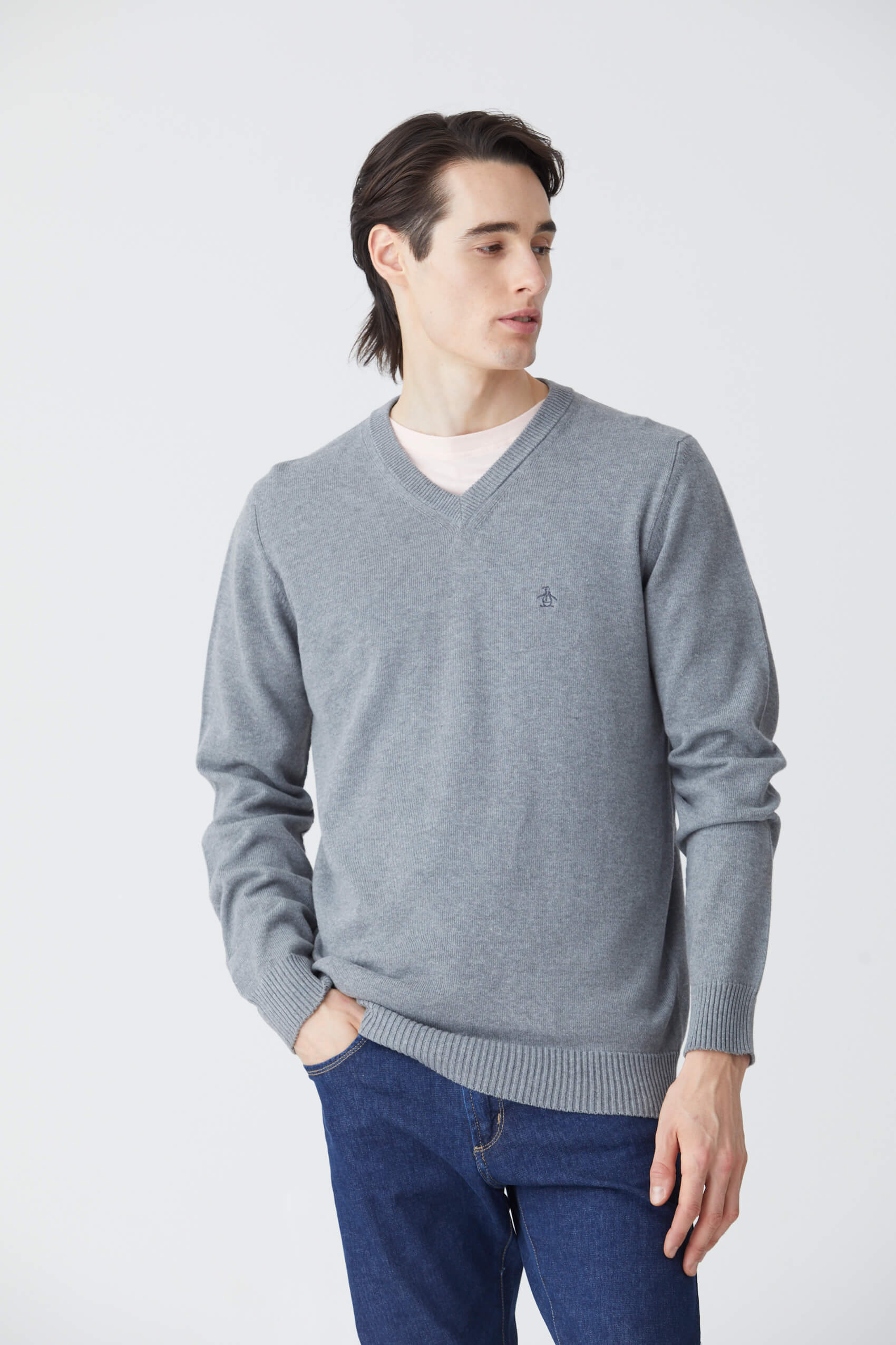 V Neck Sweater Gg12