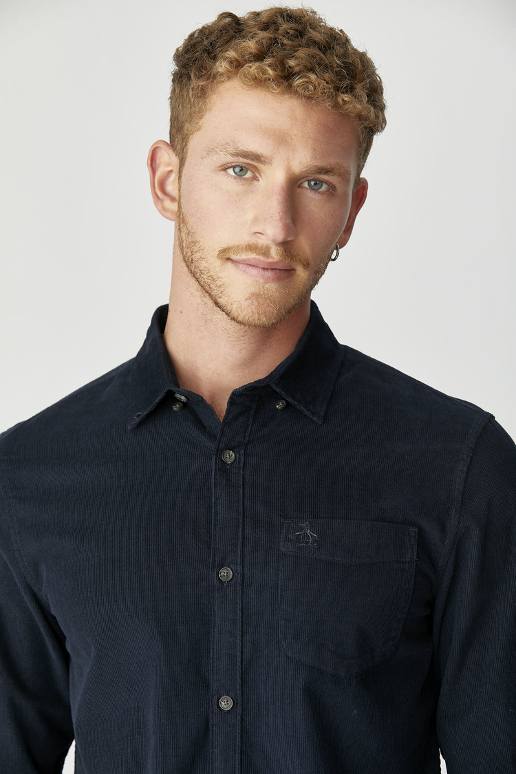 Ls Corduroy Bd W/Pkt Shirt