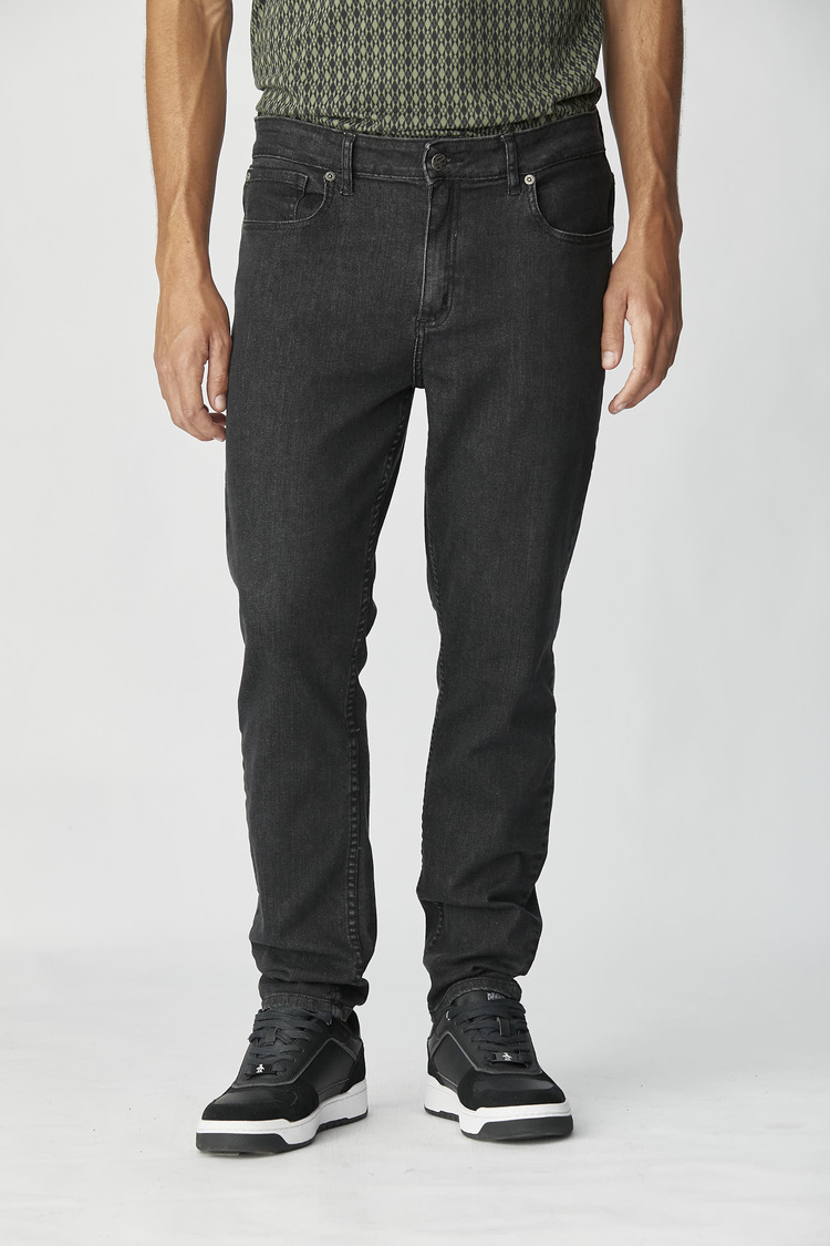 Slim Taper Denim Black Grey