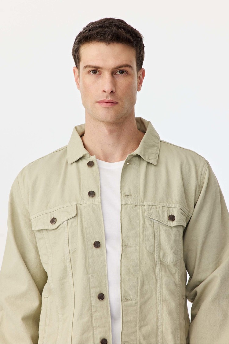 Twill Denim Jacket Agate Gray