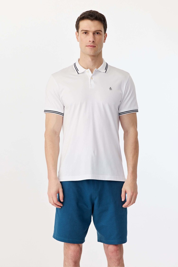 Ss Tipped Pima Jersey Polo