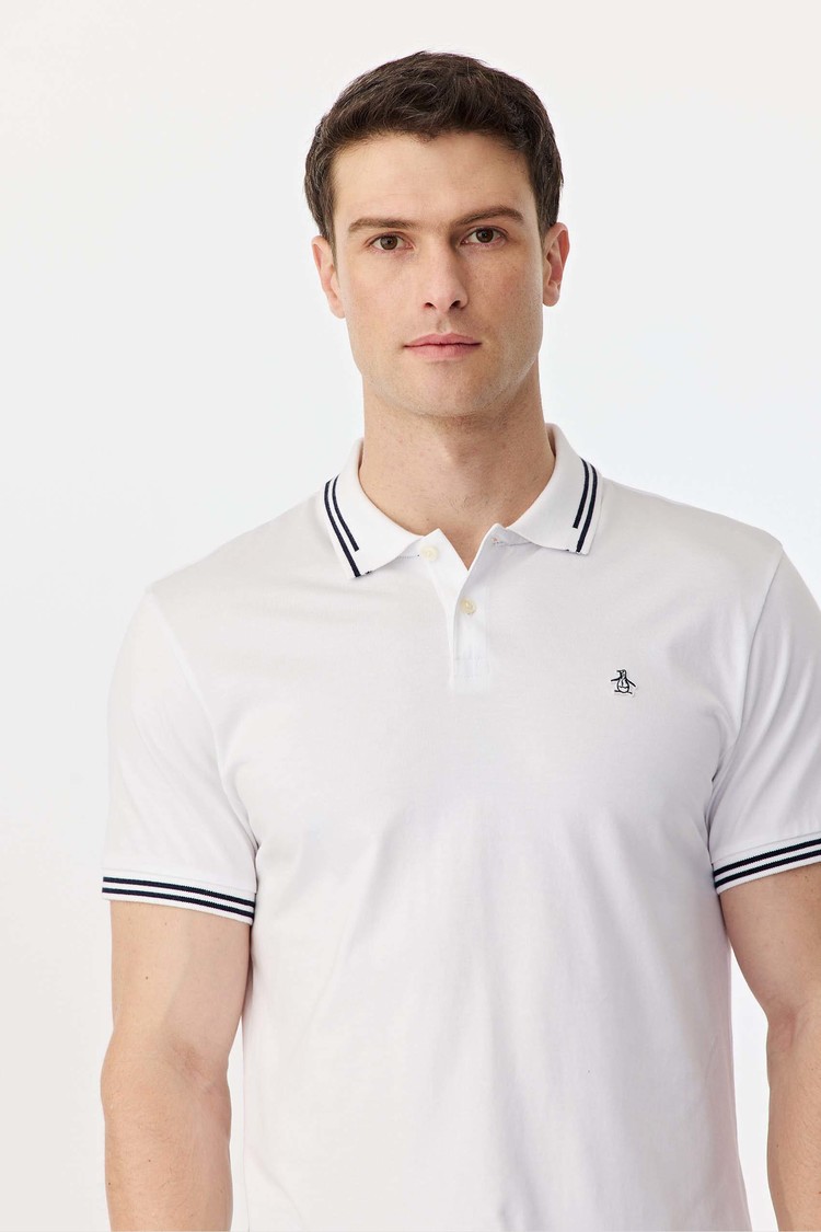 Ss Tipped Pima Jersey Polo
