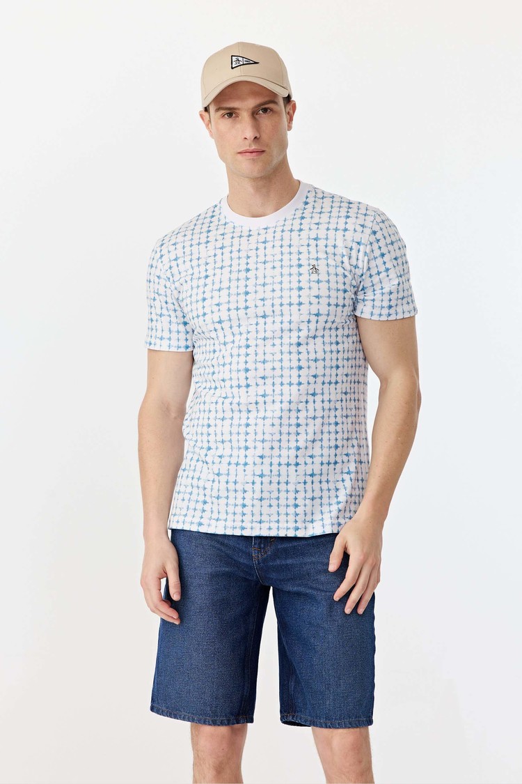 Ss Water Geo Print Tee
