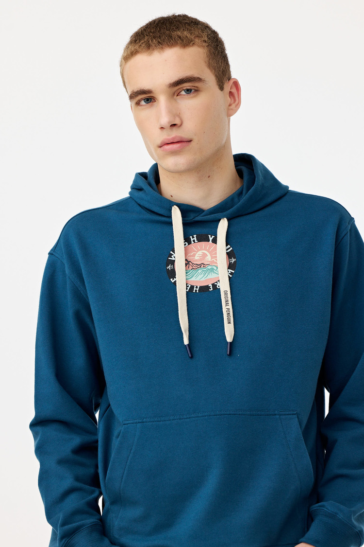 Ls Circle Logo Print Hoody