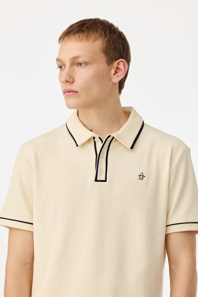 The Earl Cotton Mesh Polo