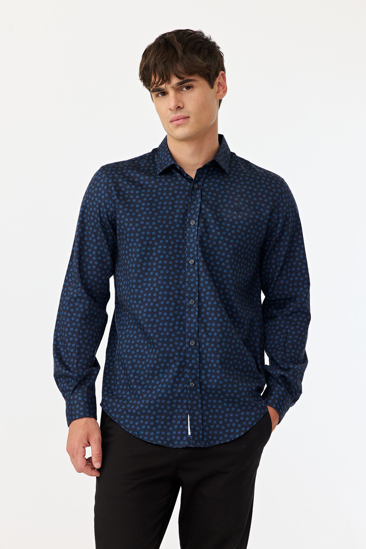 Ls Floral Print Whirt