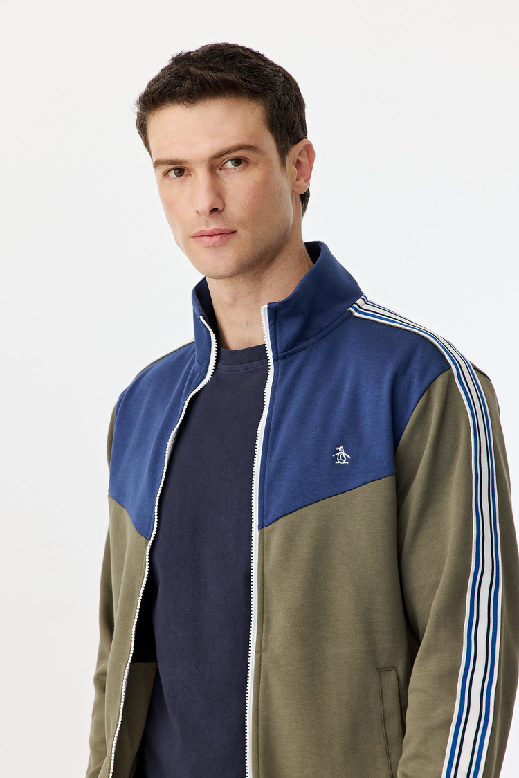 Ls Color Block Tape Track Jkt