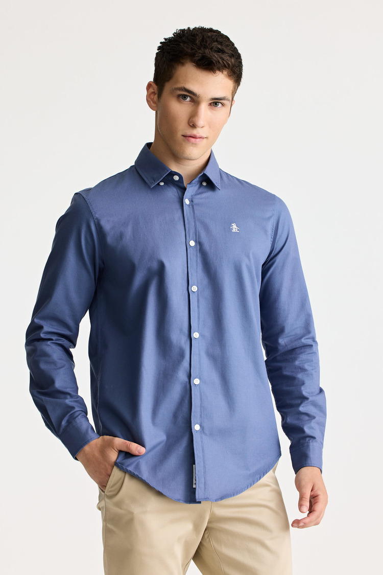 Ls Solid Oxford Shirt