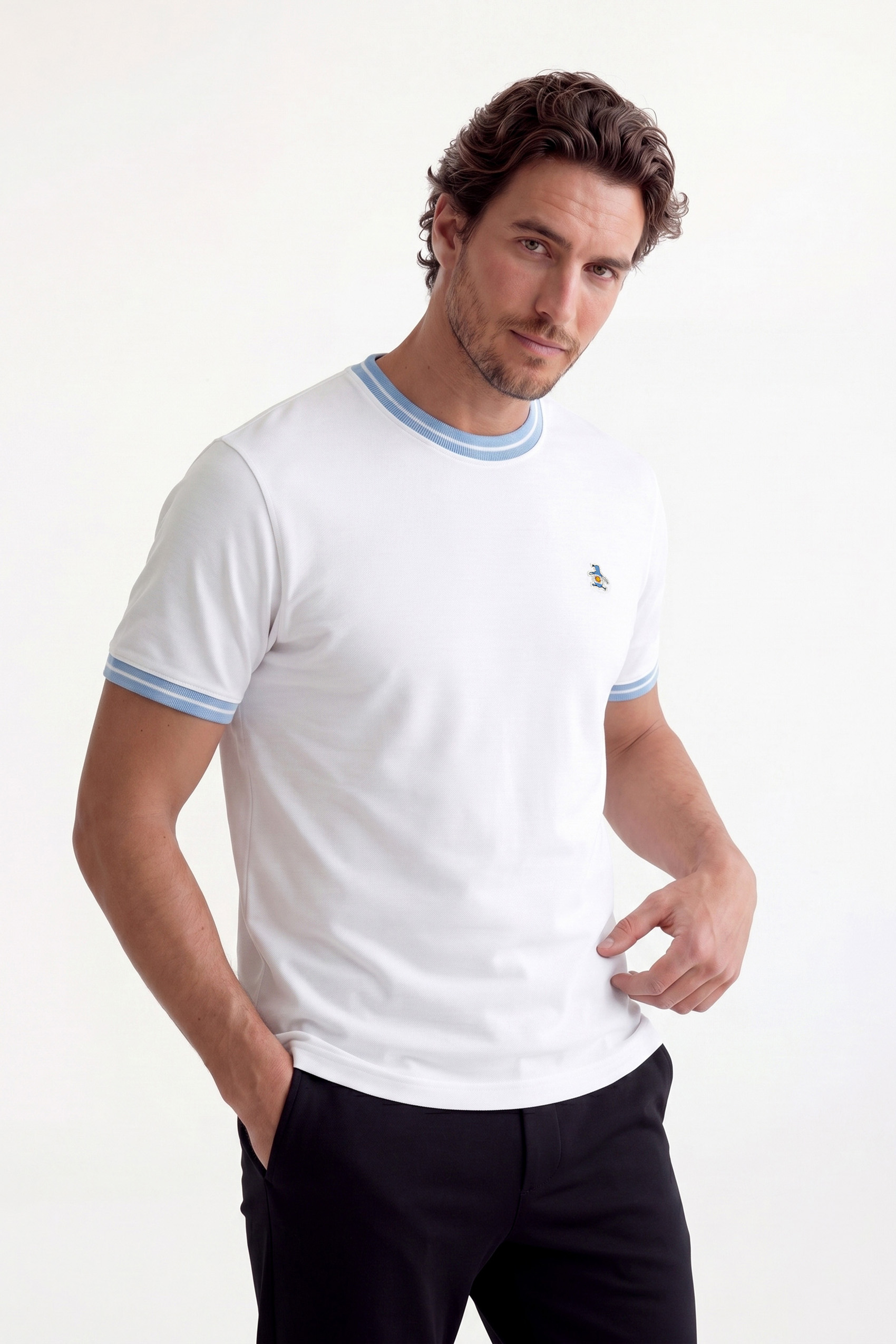 Remera lisa blanco