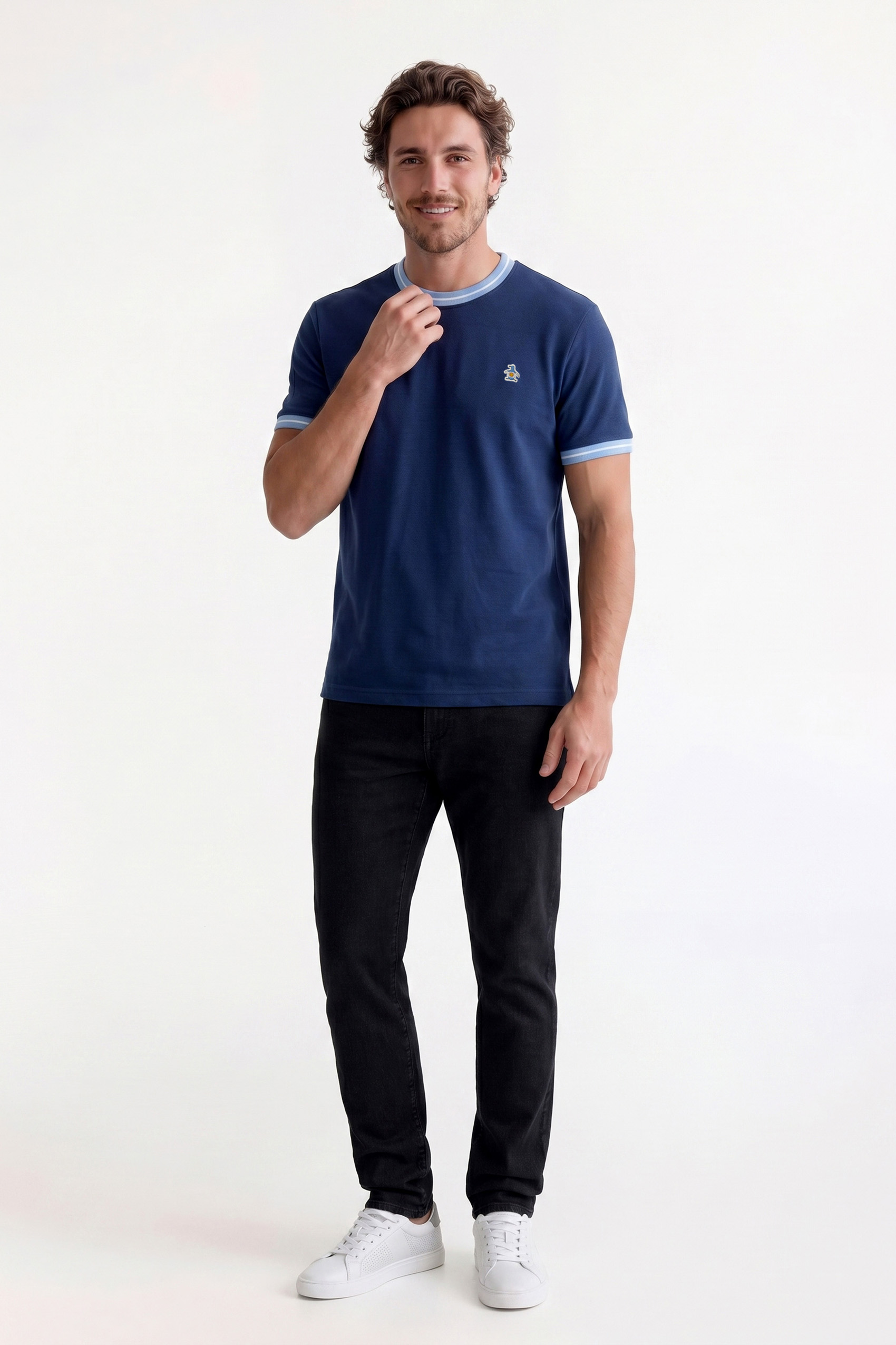 Remera lisa azul